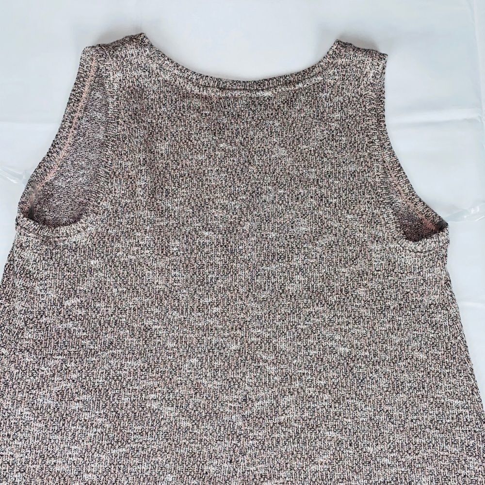 Lane Bryant Women's Brown Metallic Knit Tank Top Size 14/16 - Picture 6 of 8